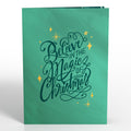 Magic of Christmas Santa's Sleigh Light-Up Pop-Up Card