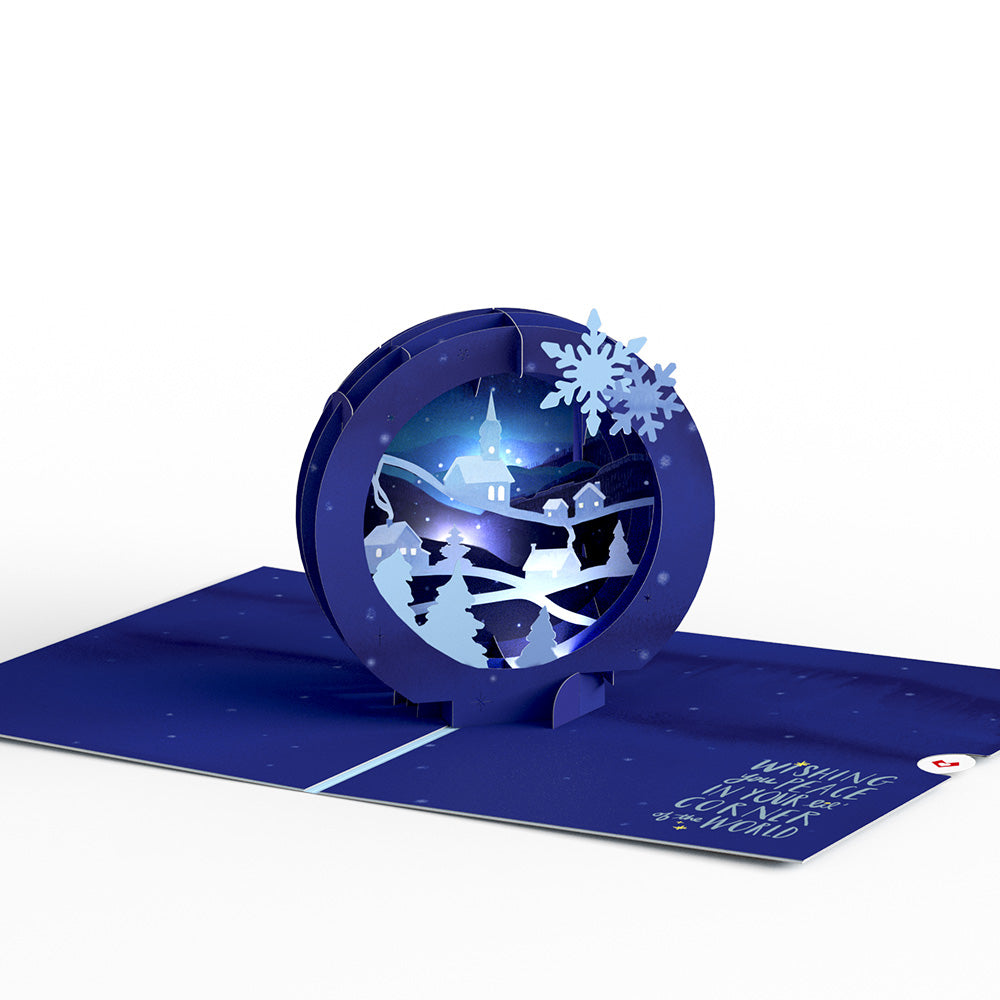 Season of Light Winter Village Light-Up Pop-Up Card