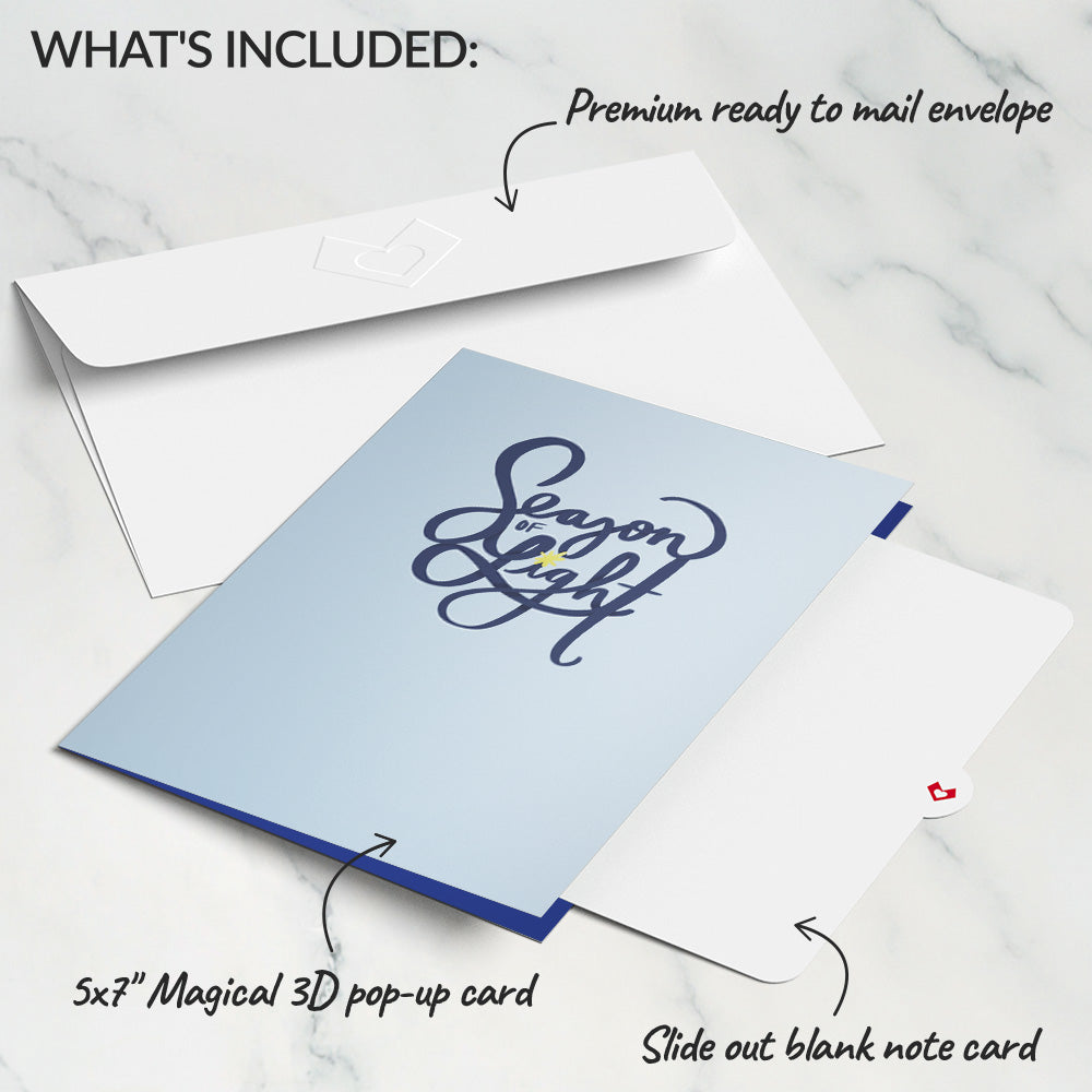 Season of Light Winter Village Light-Up Pop-Up Card