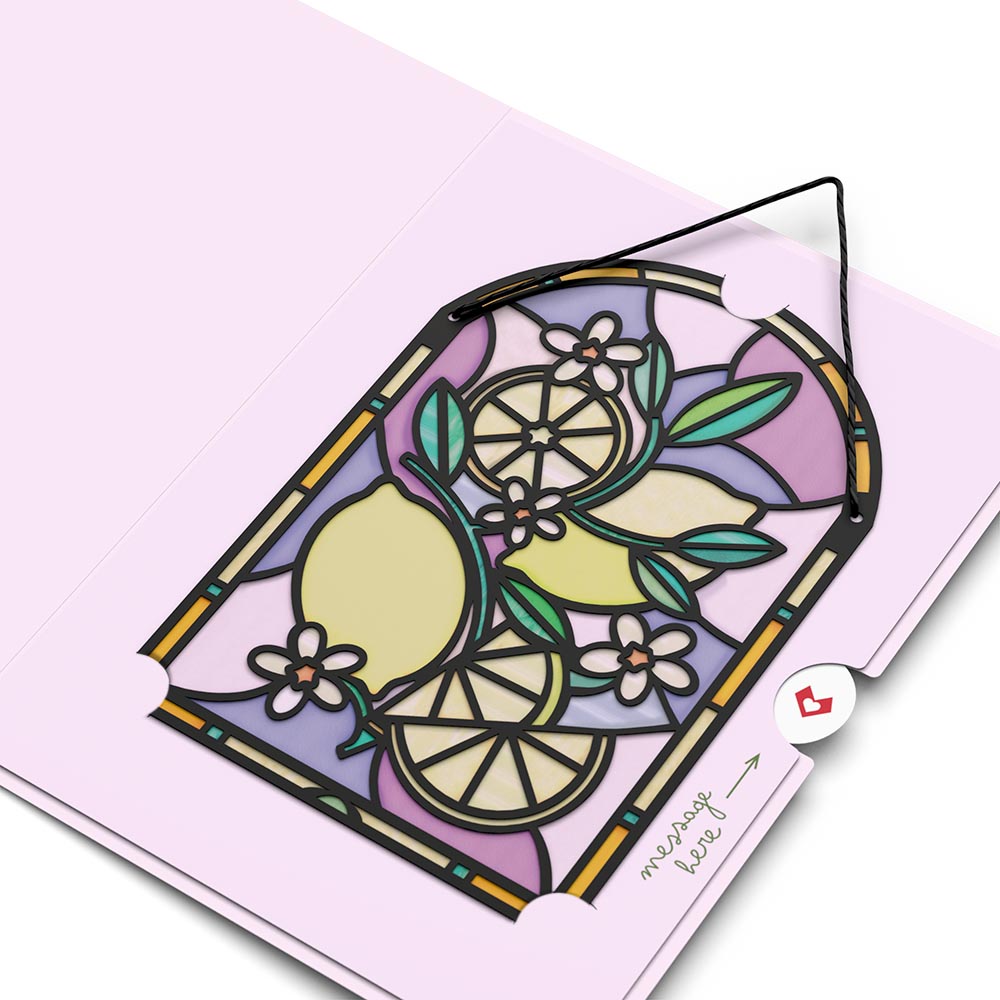 Have The Zest Birthday Suncatcher Card & Pop-Up Bouquet Bundle