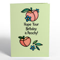 Peachy Birthday Peaches Suncatcher Card