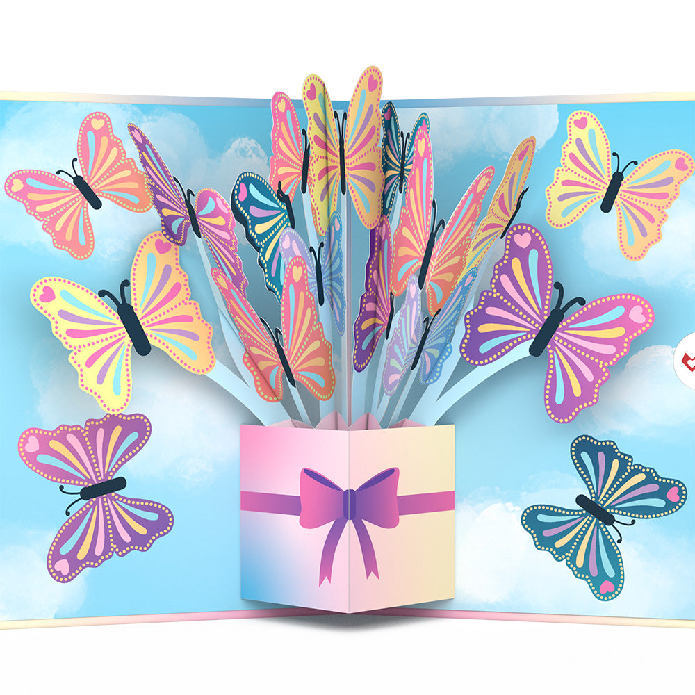 Act Like It's Your Birthday Butterflies Pop-Up Card and Sentiment Set for Any Woman