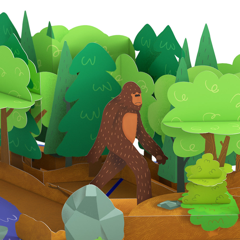Bigfoot Legendary Birthday Pop-Up Card and Sentiment Set for Any Man