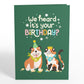 We Heard It's Your Birthday Dog and Cat Pop-Up Card