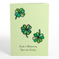 Lucky Shamrock Suncatcher Card