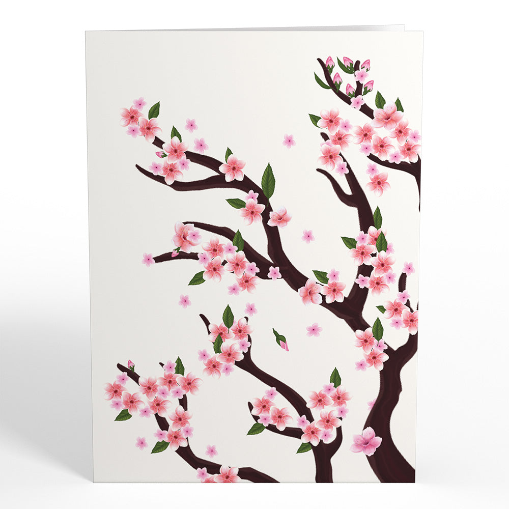 Cherry Blossom Branches Pop-Up Card and Suncatcher Bouquet Bundle