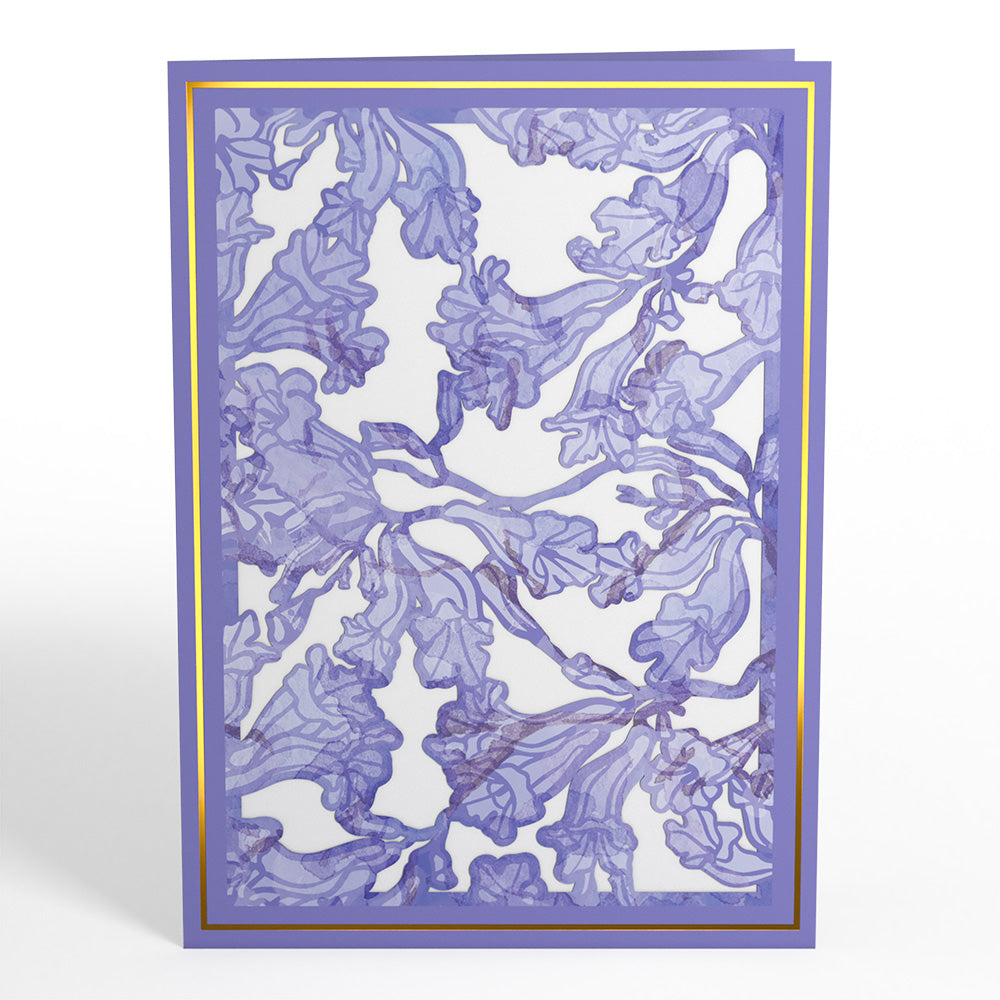 Watercolor Jacaranda Tree Pop-Up Card