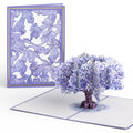 Watercolor Jacaranda Tree Pop-Up Card