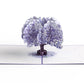 Watercolor Jacaranda Tree Pop-Up Card