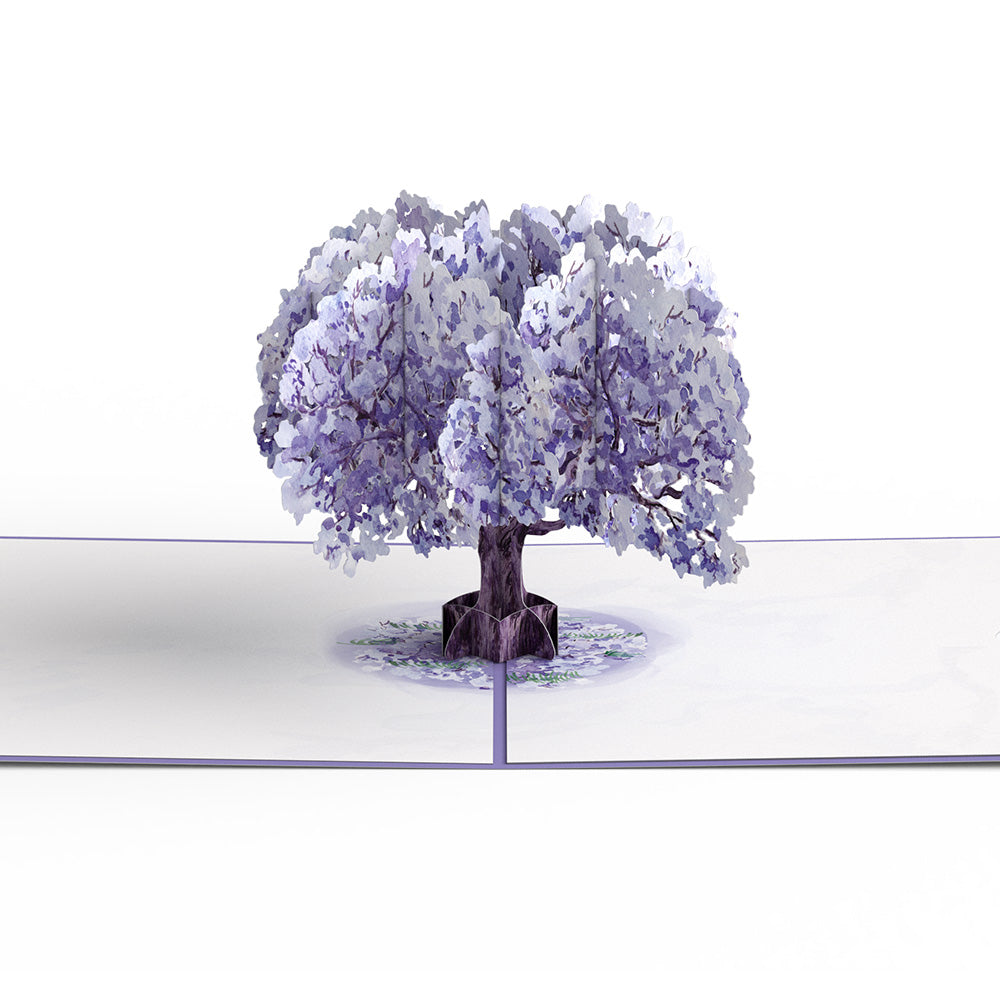 Watercolor Jacaranda Tree Pop-Up Card