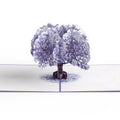 Watercolor Jacaranda Tree Pop-Up Card