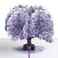 Watercolor Jacaranda Tree Mother's Day Pop-Up Card and Sentiment Set for Expecting Mom