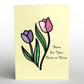 Here for You Tulips Suncatcher Card