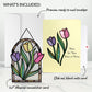 Here for You Tulips Suncatcher Card