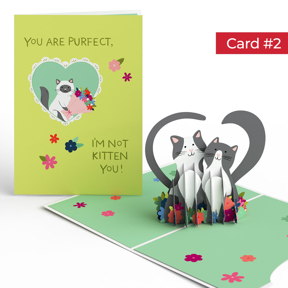 Happy Meowentine’s Day Cat 4-in-1 Nesting Card