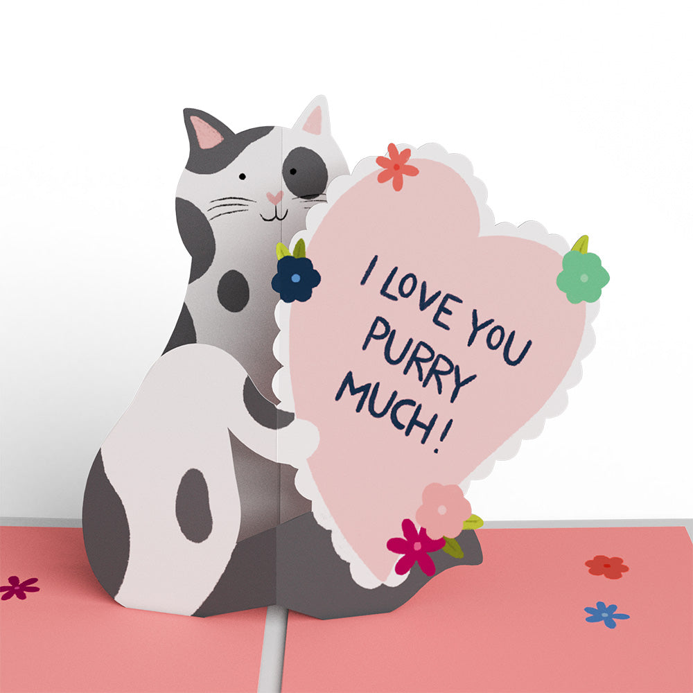 Happy Meowentine’s Day Cat 4-in-1 Nesting Card