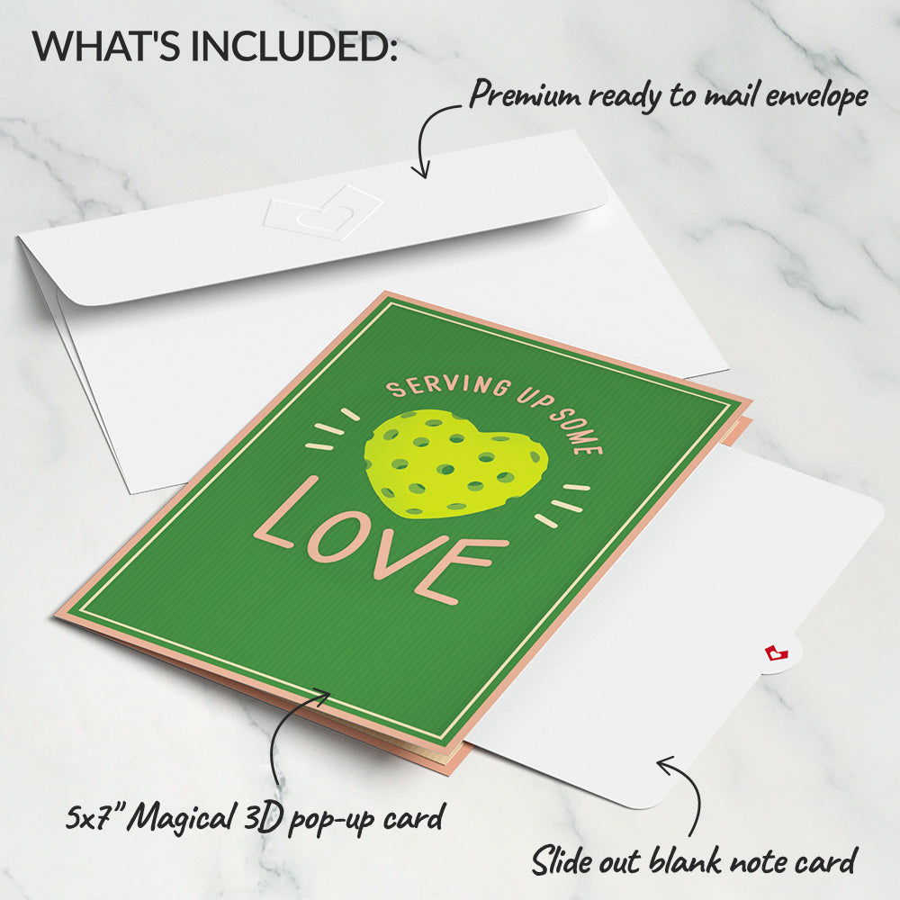 I Dink You're the Best Pickleball Pop-Up Card