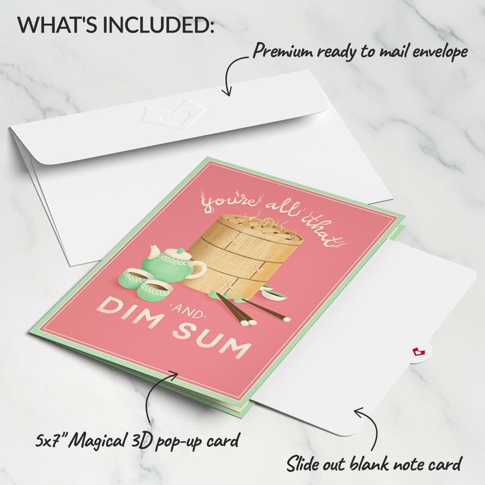 You're All That and Dim Sum Pop-Up Card