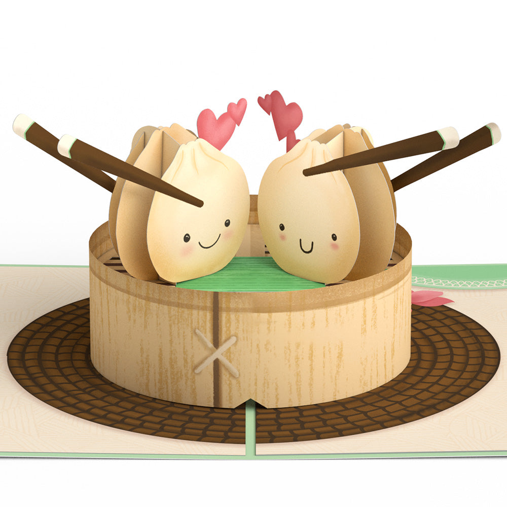 You're All That and Dim Sum Distance Can't Stop My Love Valentine Pop-Up Card and Sentiment Set