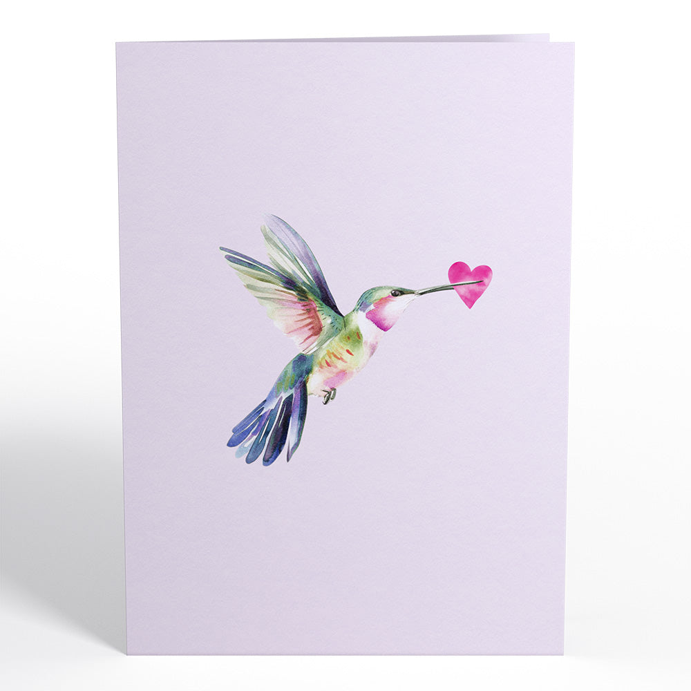 Love in Bloom Hummingbird Pop-Up Card