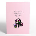 Love Grows Wherever You Are Suncatcher Card & Bouquet Bundle