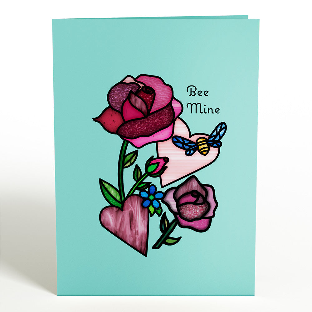 Bee Mine Suncatcher Card