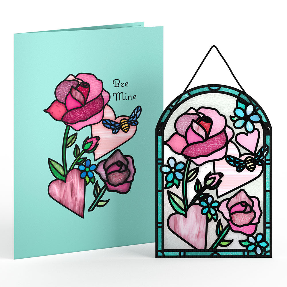 Bee Mine Suncatcher Card