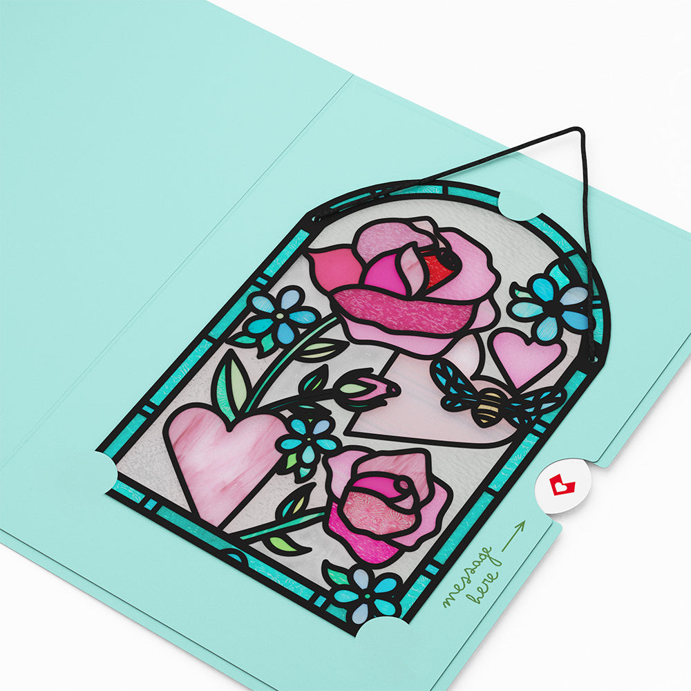 Bee Mine Suncatcher Card