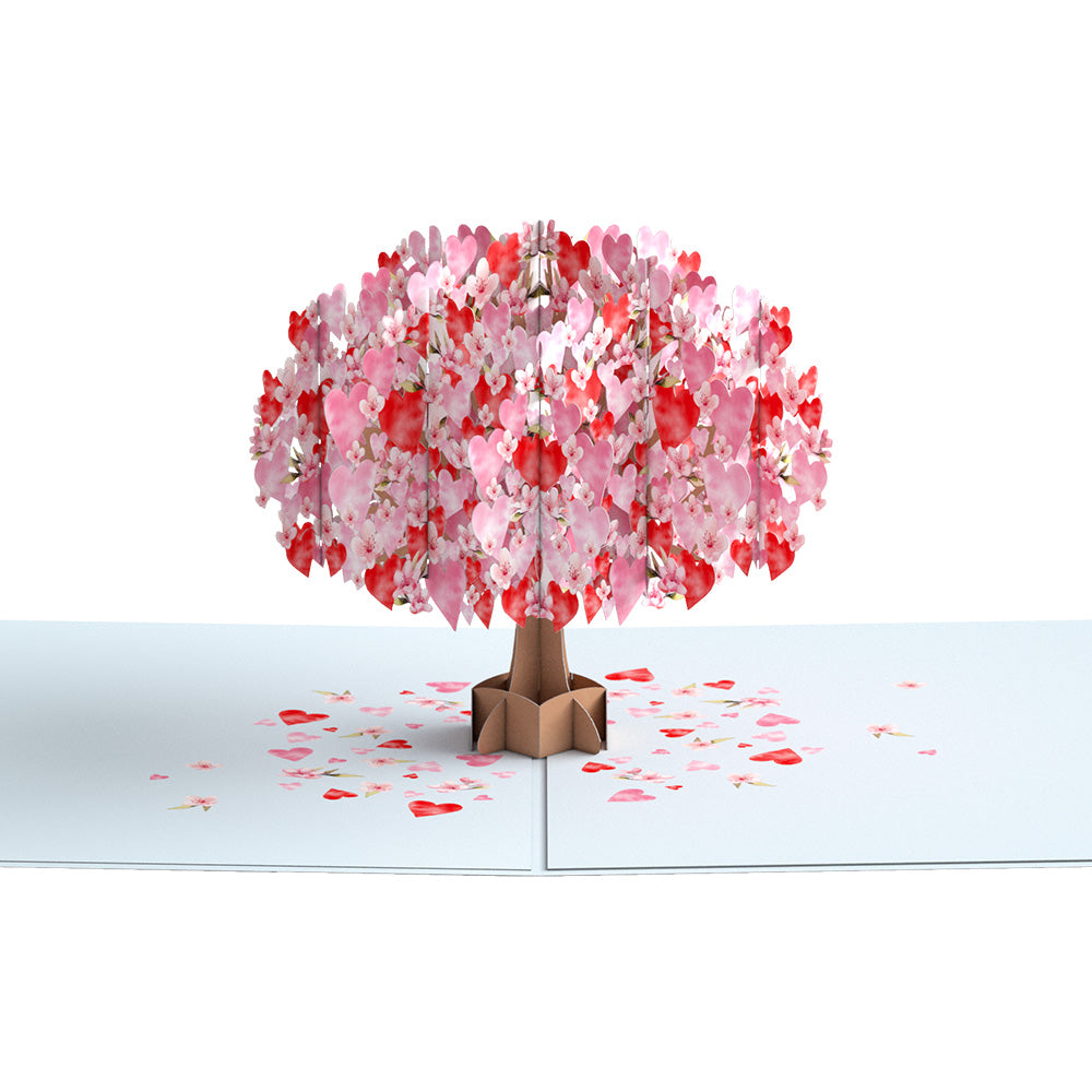 Happy Valentine's Day Cherry Blossom Tree Pop-Up Card