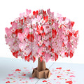 Valentine's Day Cherry Blossom Pop-Up Card & Suncatcher Bouquet Bundle