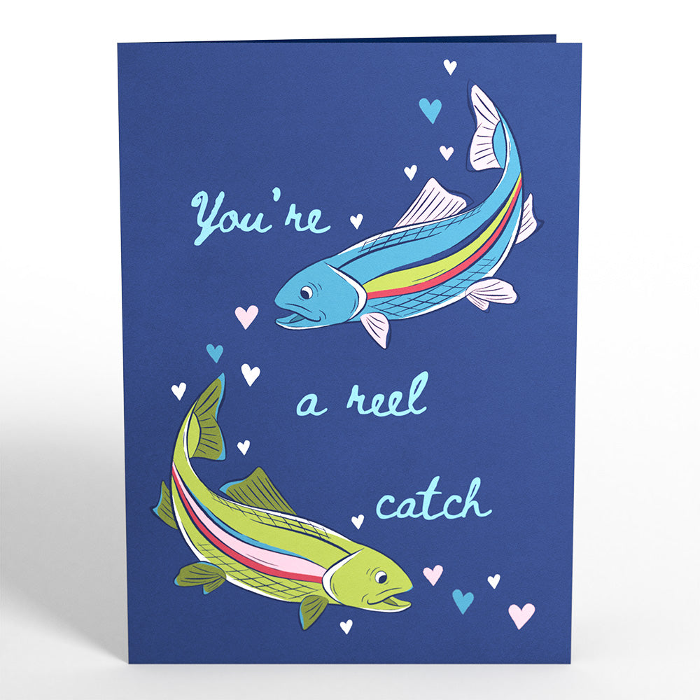 You’re a Reel Catch Fish Pop-Up Card