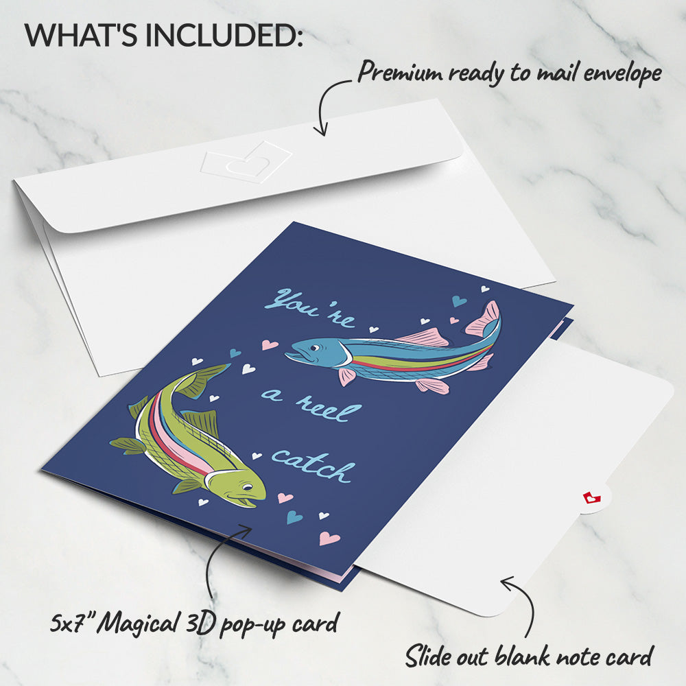 You’re a Reel Catch Fish Pop-Up Card