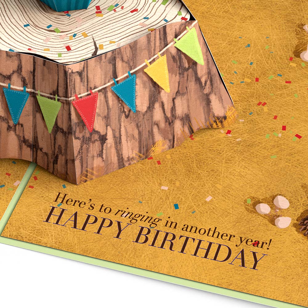 Ringing In Another Year Birthday Pop-Up Card