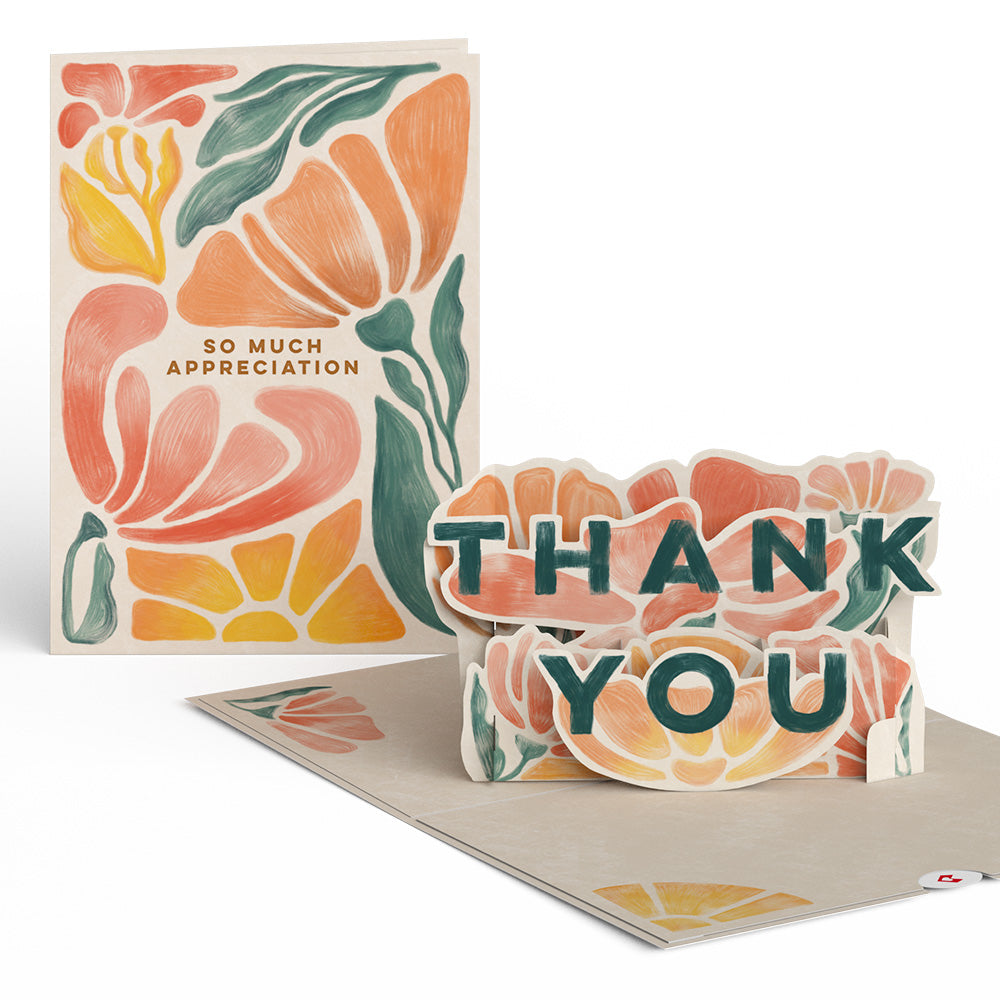 So Much Appreciation Thank You Pop-Up Card