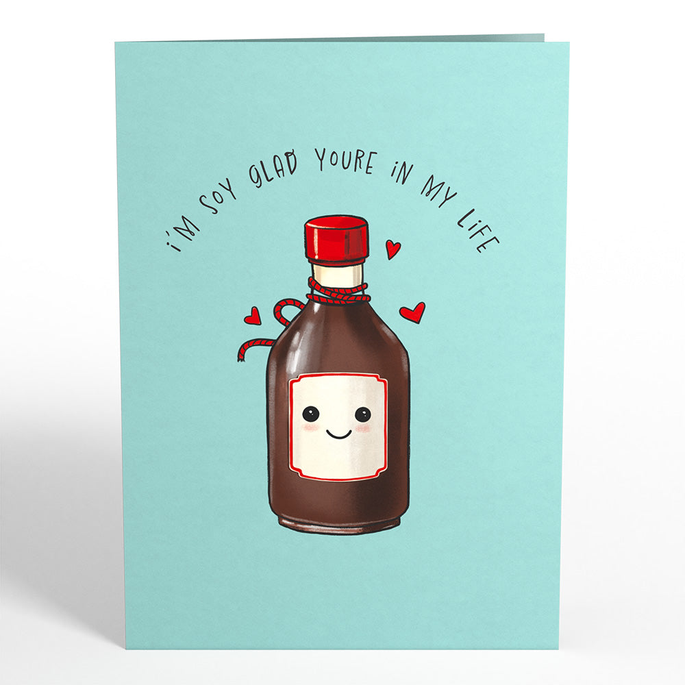 Soy Glad You're in My Life Sushi Pop-Up Card