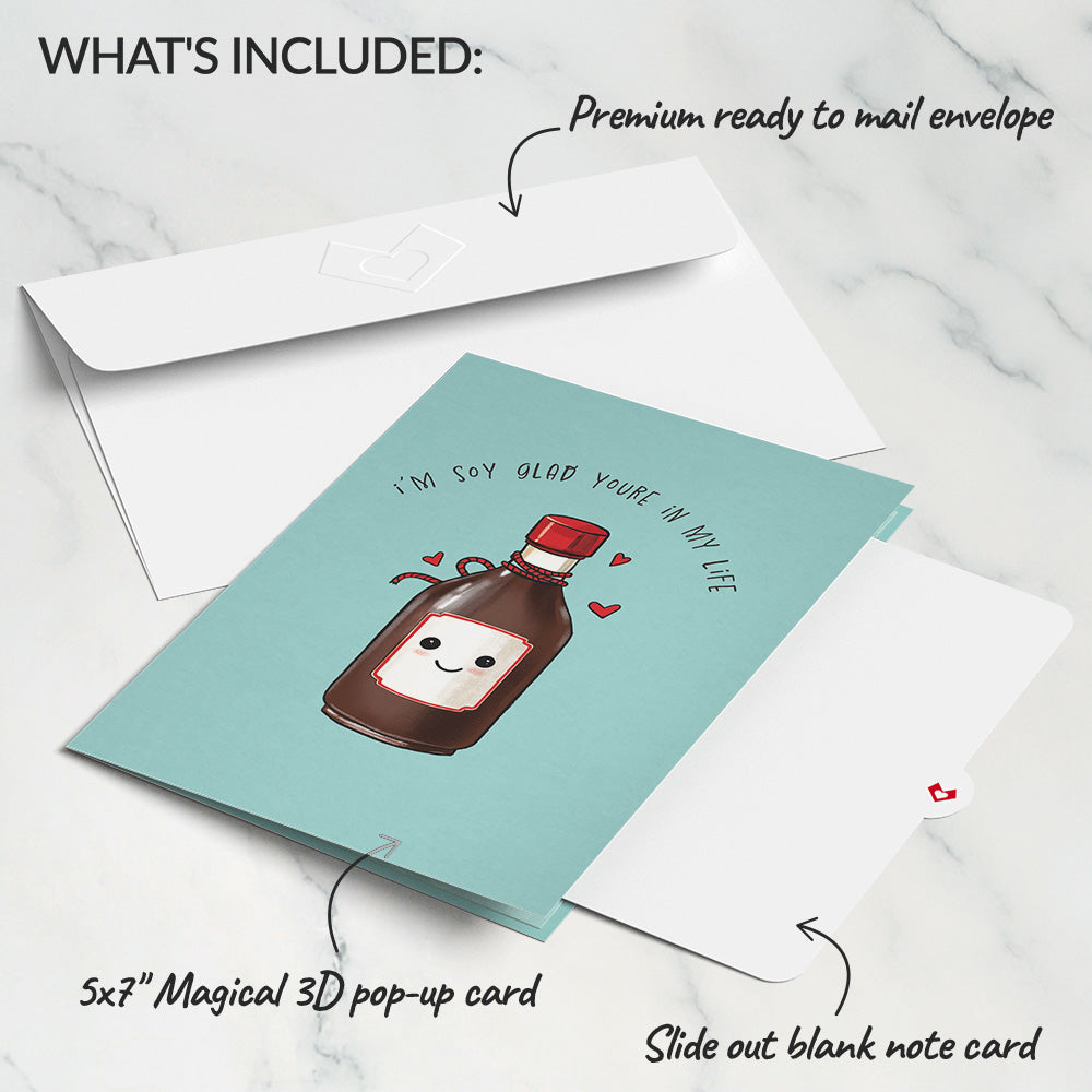 Soy Glad You're in My Life Sushi Pop-Up Card
