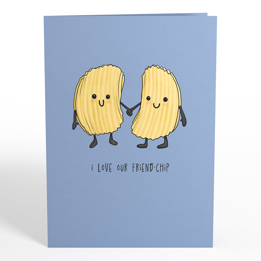 I Love Our Friend-Chip Pop-Up Card