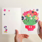 Disney's Mickey Mouse Birthday Wishes Card with Mini Bouquet