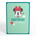 Disney's Minnie Mouse Birthday Wishes Card with Mini Bouquet