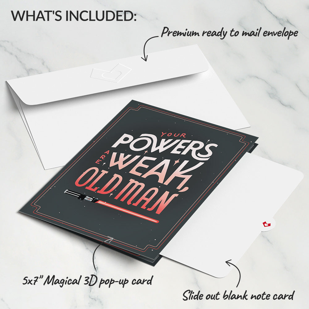 Star Wars™ Darth Vader™ Your Powers Are Weak Pop-Up Card