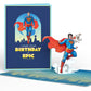Superman and Krypto Epic Birthday Pop-Up Card