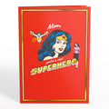 Wonder Woman Super Hero Mother’s Day Pop-Up Card