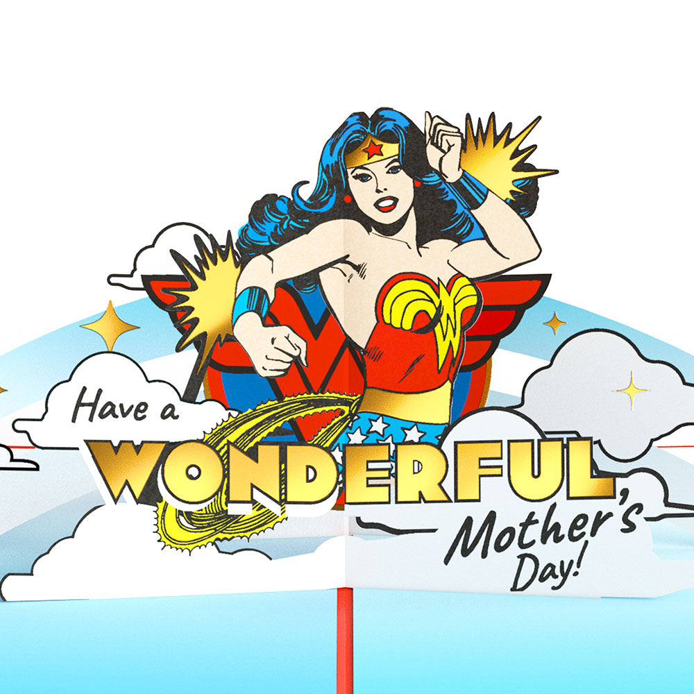 Wonder Woman Super Hero Mother’s Day Pop-Up Card