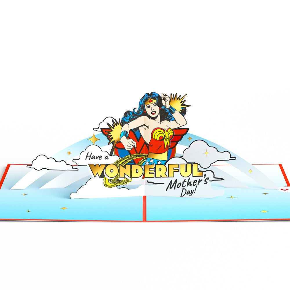 Wonder Woman Super Hero Mother’s Day Pop-Up Card