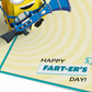 Minions Happy Fart-er's Day Pop-Up Card