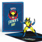 Marvel X-Men Wolverine X-Cellent Father's Day Pop-Up Card