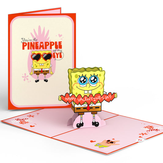 SpongeBob SquarePants Pineapple of My Eye Valentine's Day Pop-Up Card