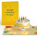 Happy Birthday Confetti Cake Music and Lights Pop-Up Card