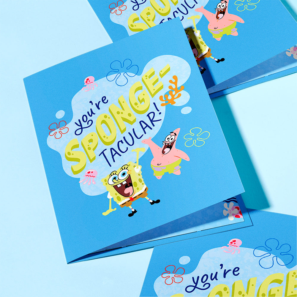 SpongeBob SquarePants 'You're Sponge-tacular!' Plushpop Card