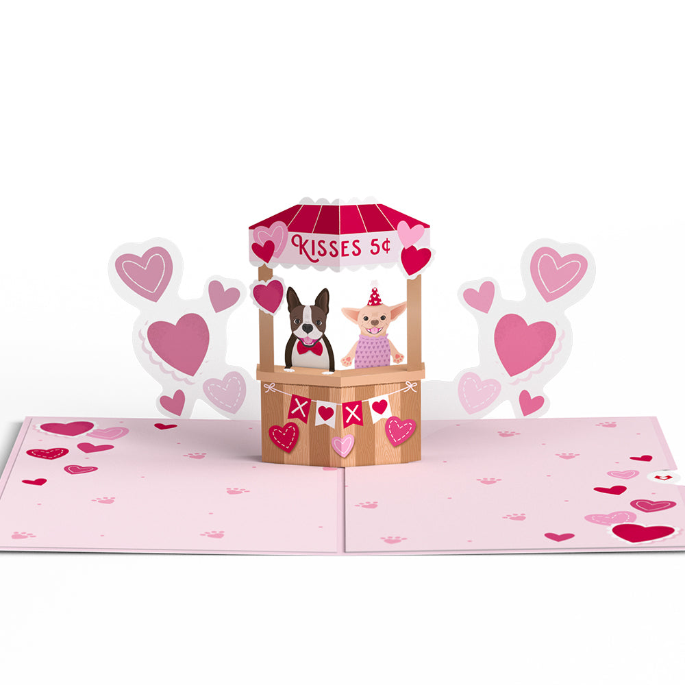 Love You Furever Dog Kisses Pop-Up Card